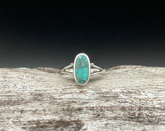Natural Turquoise Ring // 925 Sterling Silver // Sizes 4 to 10 Available