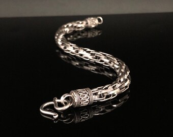 【高価値】 Round Silver Weave Bracelet // 925 Sterling Silver アクセサリー