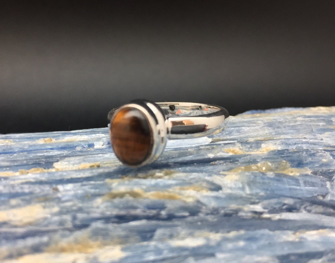 Tiger's Eye Inlay Ring Size 10.5