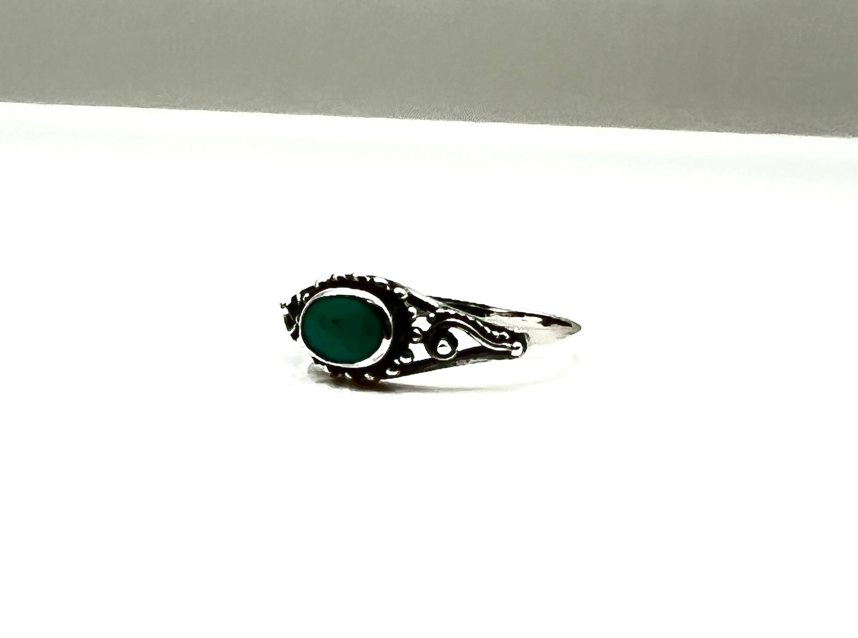 Vintage Style Turquoise Ring in 925 Sterling Silver With Genuine ...