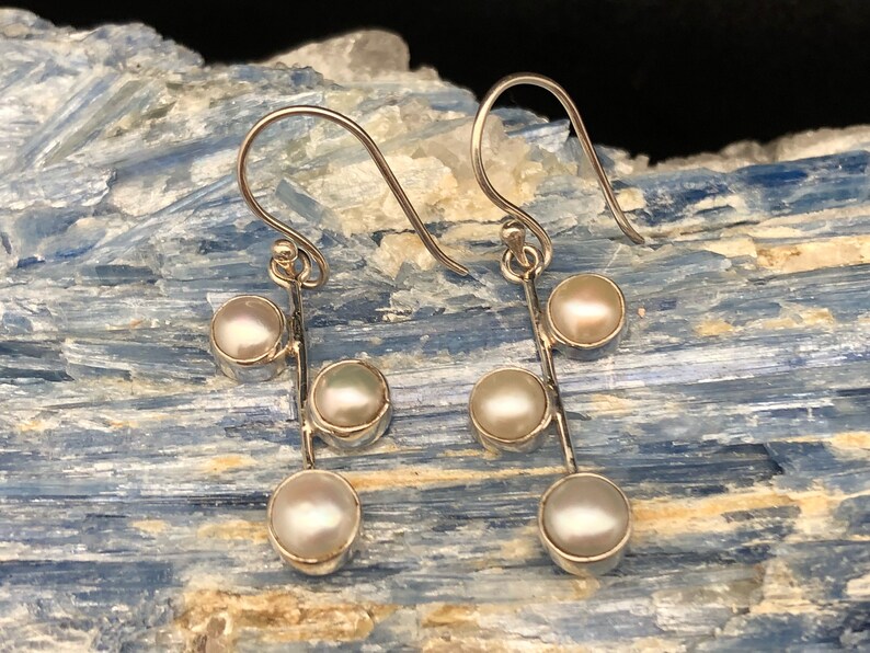 silver dangle earrings simple