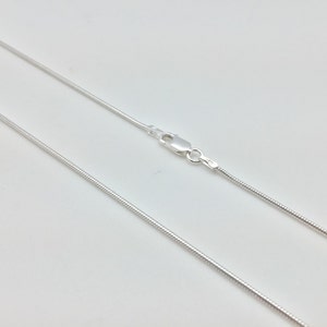 30&quot; Snake Chain // Medium Gage // 925 Sterling Silver // Lobster Clasp // Made in Italy