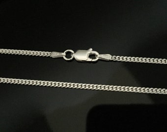 Curb Necklace // 925 Sterling Silver // Thin Gage Curb Chain // 60 Gage Curb Chain // 2mm Curb Chain // Curb Necklace