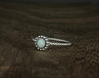 Bali Opal Ring // 925 Sterling Silver