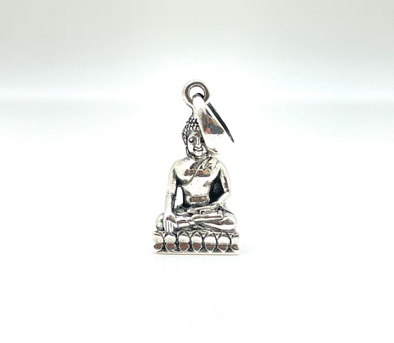 Pendentif Bouddha Akshobhya En Argent 925, 4.5 Grammes, Neuf Sans Boîte - Réf. #25440