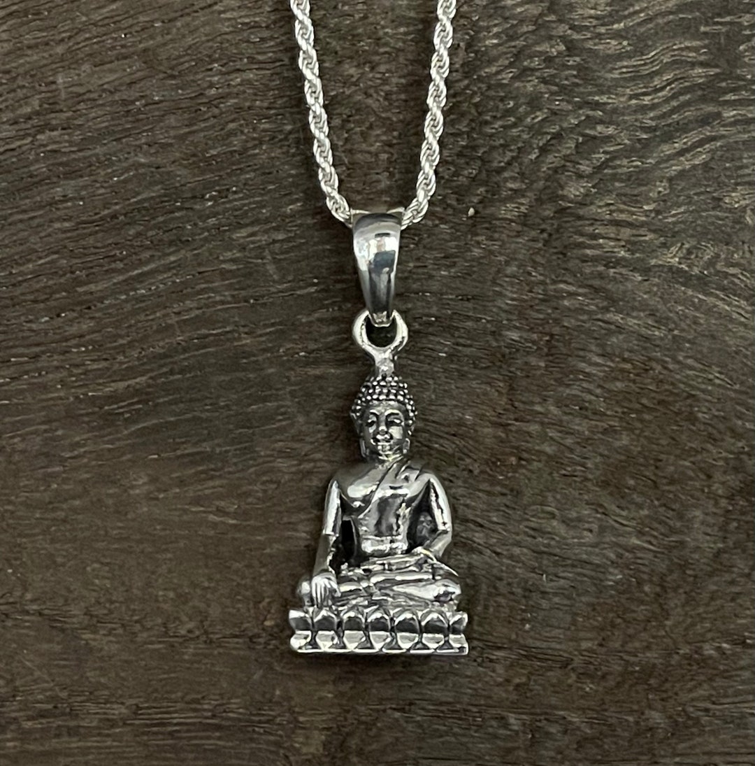 【King Ice】日本未入荷 STERLING SILVER AWAKE BUDDHA NECKLACE Sterling Silver Awake Buddha Necklace | Women's Jewelry