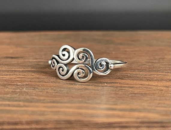 Scroll Filigree Swirl Band Ring Sterling Silver Scroll Filigree Swirl Band Ring Sterling Silver