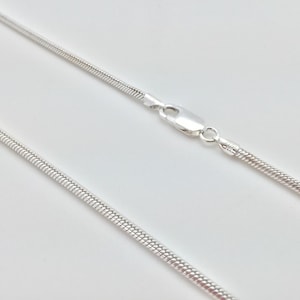 24&quot; Snake Chain // Thick Gage // 925 Sterling Silver // Lobster Clasp // Made in Italy
