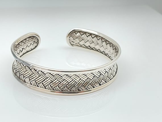 Pulsera Trenzada Plata Ajustable Mujer Elegante + Empaque | Cuotas Sin