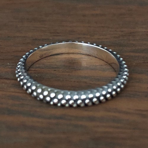 Ball Bead Wave Ocean Tide Stackable Ring New 925 Sterling Silver Band Sizes 3-10