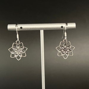 Lotus Earrings // 925 Sterling Silver // Bali Lotus Earrings