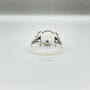Leaf Design Black Onyx Ring // 925 Sterling Silver // Oxidized// Size 5 to 10 image 9