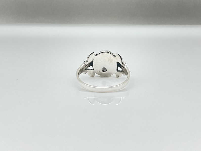 Leaf Design Black Onyx Ring // 925 Sterling Silver // Oxidized// Size 5 to 10 image 9