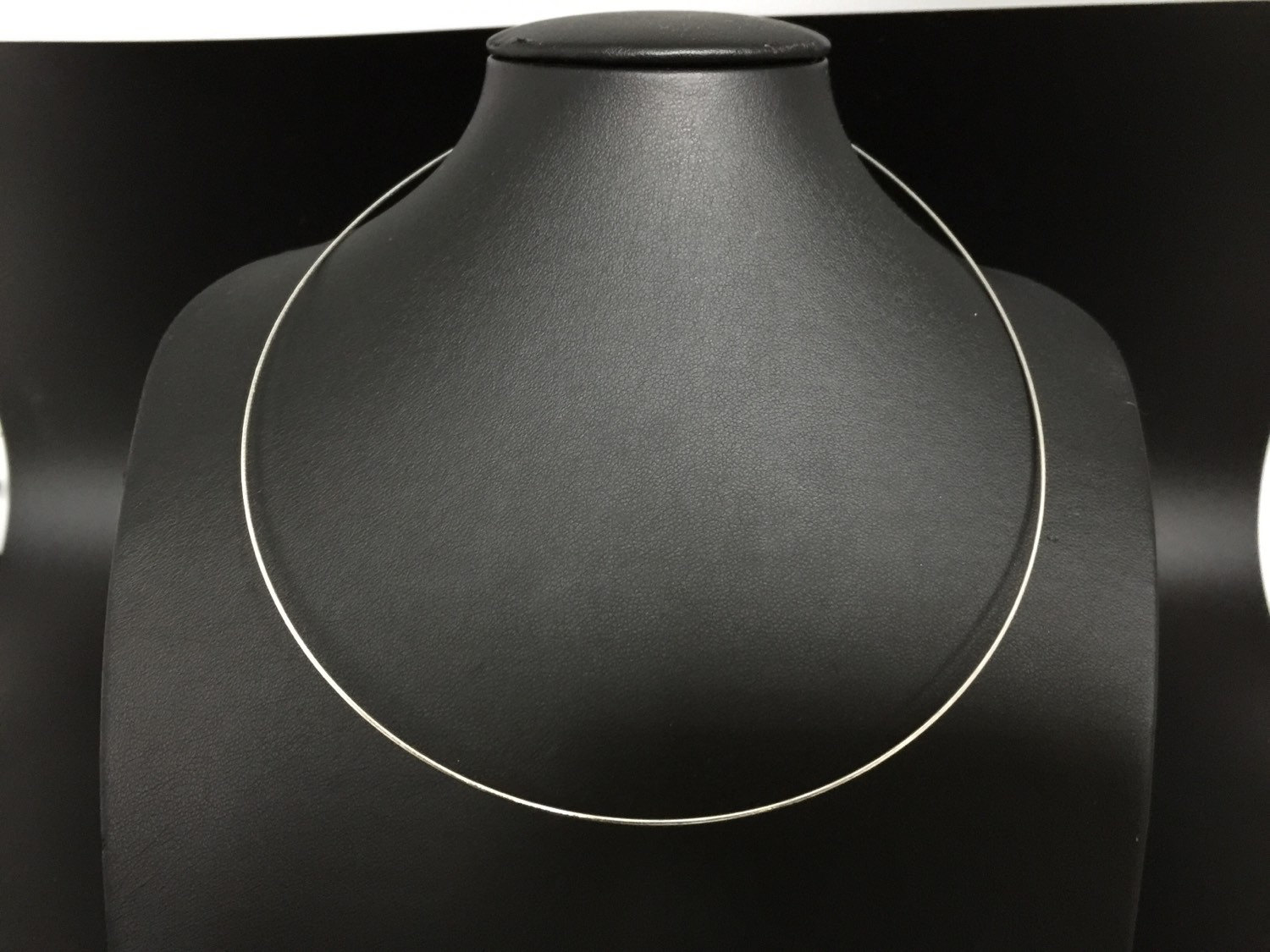 Thin Wire Choker Necklace // 925 Sterling Silver // 18 Etsy