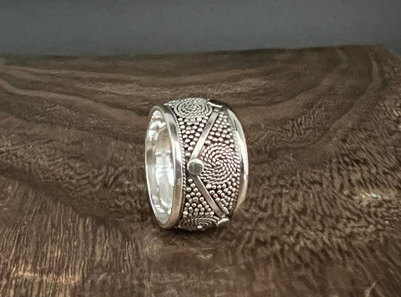 Bague Vintage En Argent Massif 925 - Taille 55 - Poinçonnée - Occasion Très Bon état