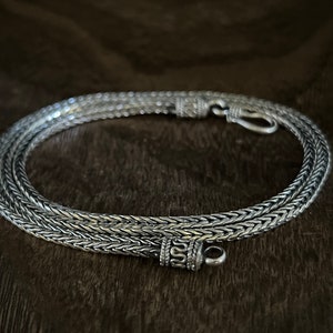 Handmade Wheat Chain // 925 Sterling Silver // 2.5mm Bali Wheat Chain // Traditional Clasp // 7 to 24 Inch Lengths