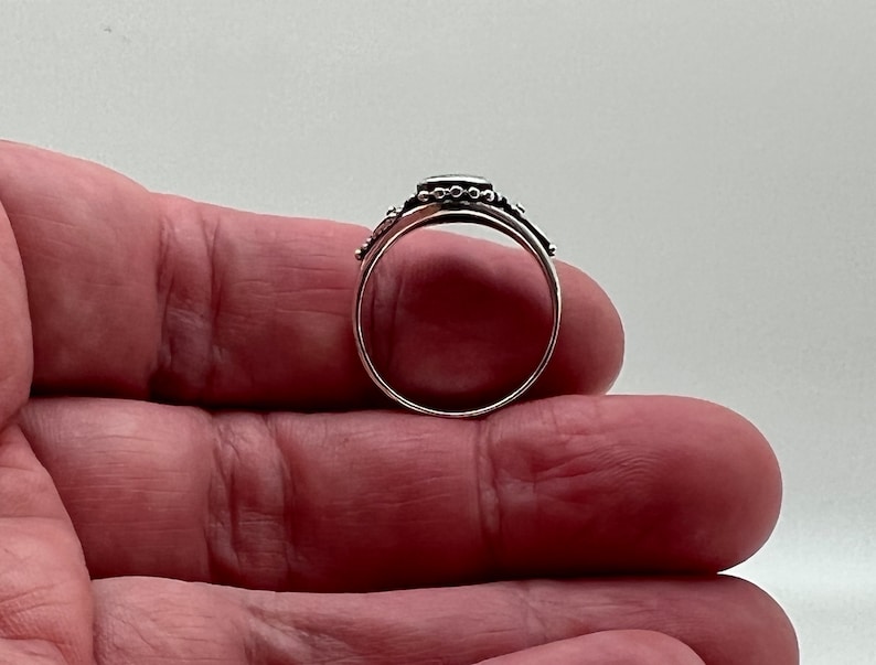 Vintage Style Turquoise Ring in 925 Sterling Silver With Genuine ...