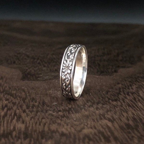 Hawaii bloemen ring//925 sterling zilver//bloem ring
