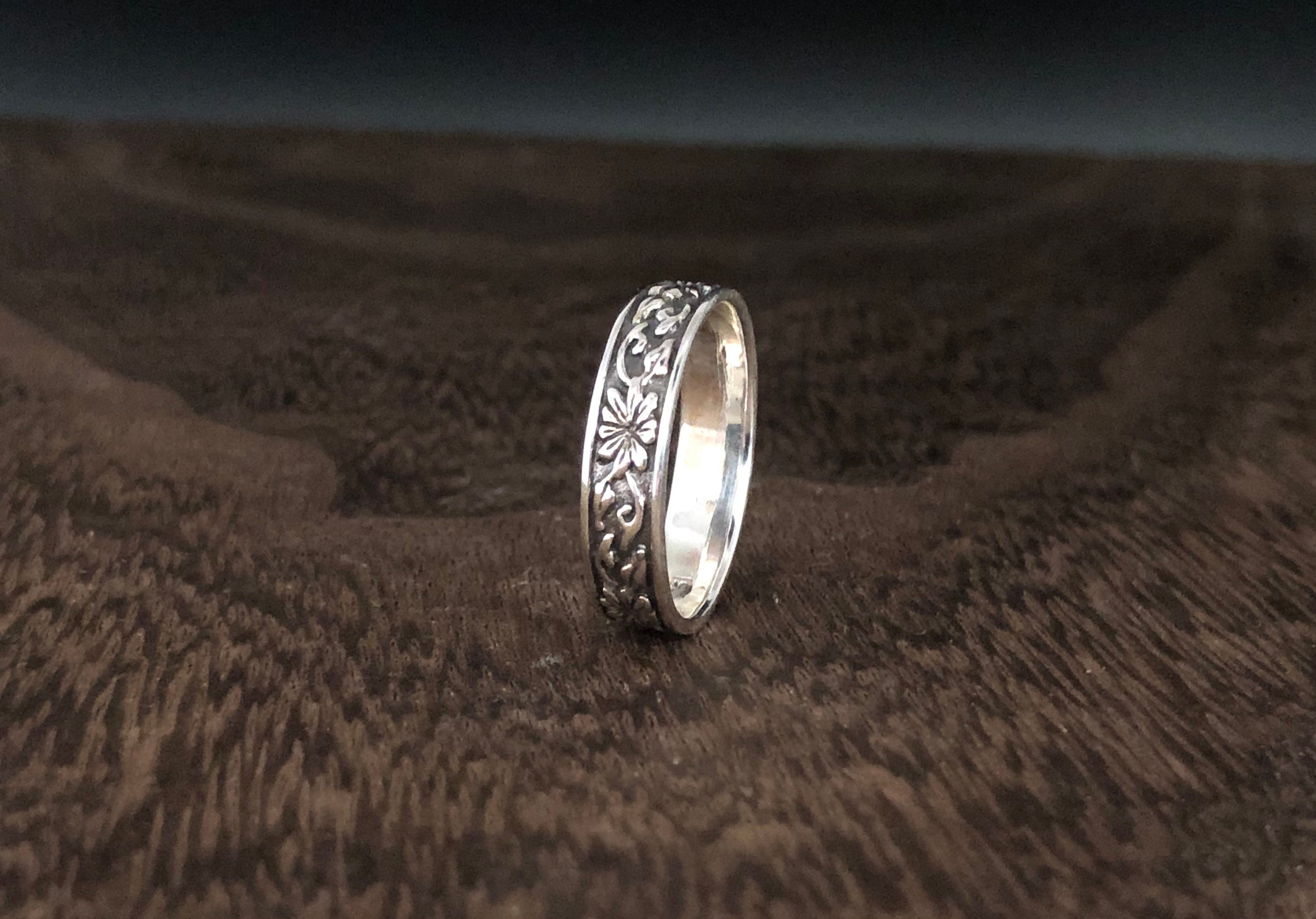 Hawaii Flowers Ring // 925 Sterling Silver // Flower Ring