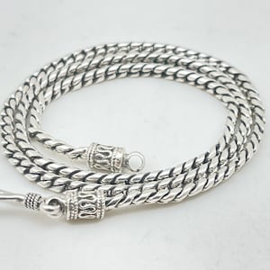 Oxidized Silver Bali Chain // 925 Sterling Silver // 2.5mm Beckel Style // 16 to 30 Inch Lengths