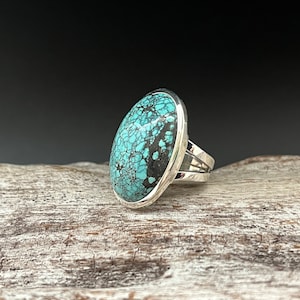 Türkis Ring Size 6.5 // 925 Sterling Silber // Türkis Ring