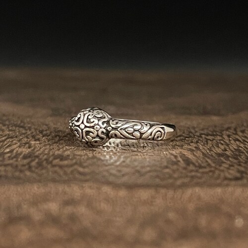 CHOOSE YOUR COLOR Sterling Silver Bali Ring - .925 Silver Handcrafted Jewelry - View #11