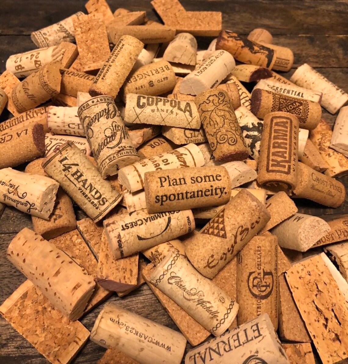 WINE CORK HALVES Sliced in half Halved 50 100 150 200 250 Cut Etsy