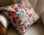 Rifle Paper Co 100 cotton fabric envelope cushion cover in petite garden party