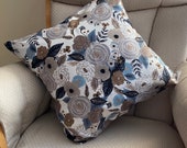Envelope Cushion Cover in Juliet Rose cotton canvas by Rifle Paper Co