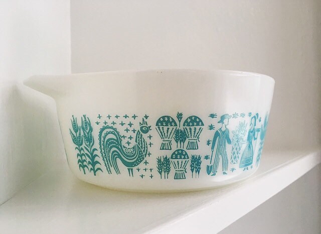 Pyrex Amish Butterprint 472 Vintage Pyrex Casserole Without Lid