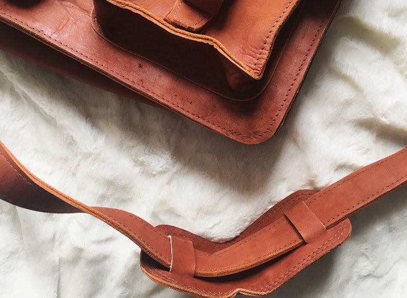Handmade Leather Messenger Bag Computer Bag Made in Nicaragua Bohemian Hipster Fashion Man Bag