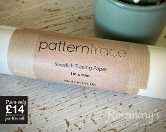1 rouleau de papier calque suédois à coudre 29 pouces x 10 mètres -   France