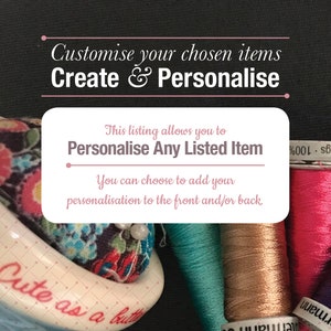 ADD ON ITEM: Personalised My Chosen Item
