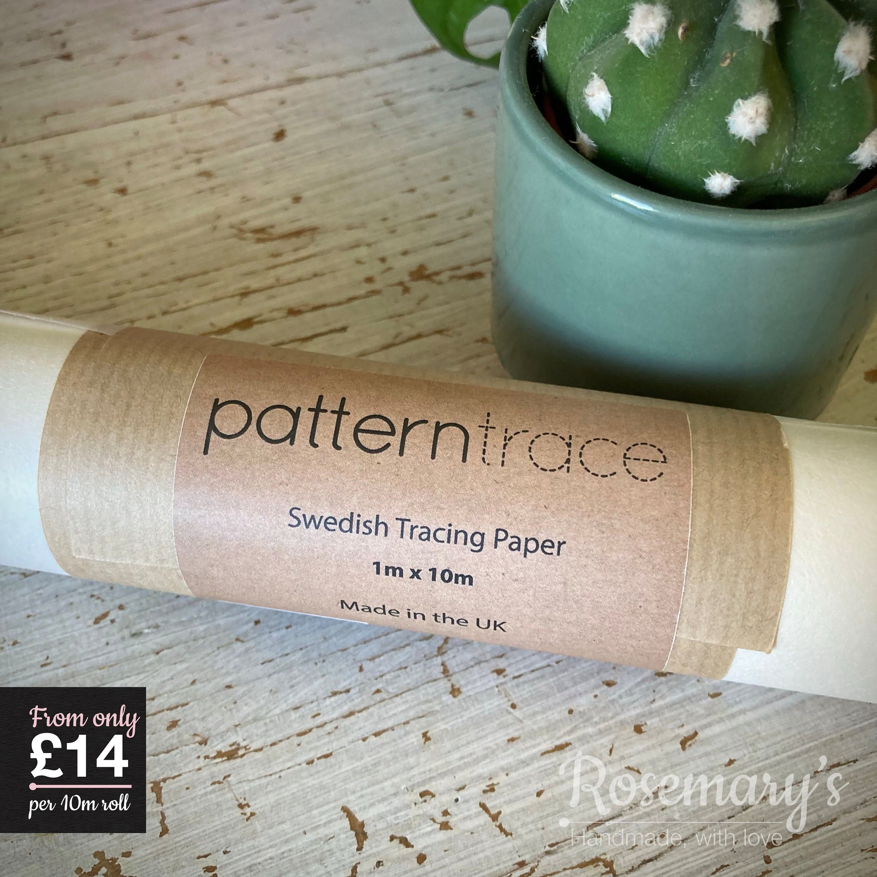 Swedish Tracing Paper - 10 yards - 29 wide Sew-able Pattern Paper - Sold  by the 10 yard roll (1907) M409.03