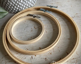 Bamboo embroidery hoop 3”, 4”, 5”, 6”, 7”, 8”, 9”, 10”, 12”, 14” to choose from