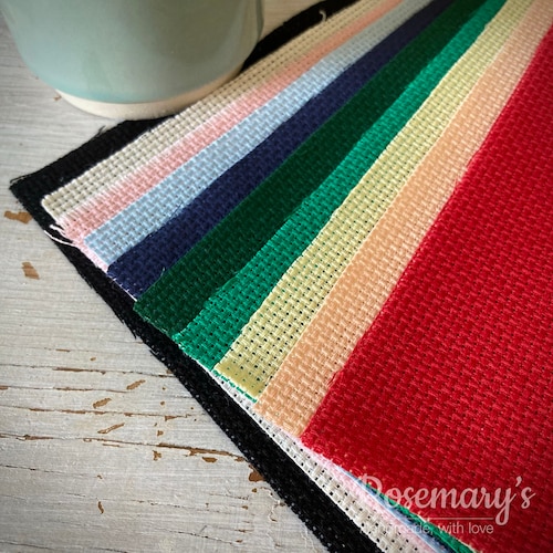 Zweigart Aida Celadon Cross Stitch Fabric Available in 14 Etsy