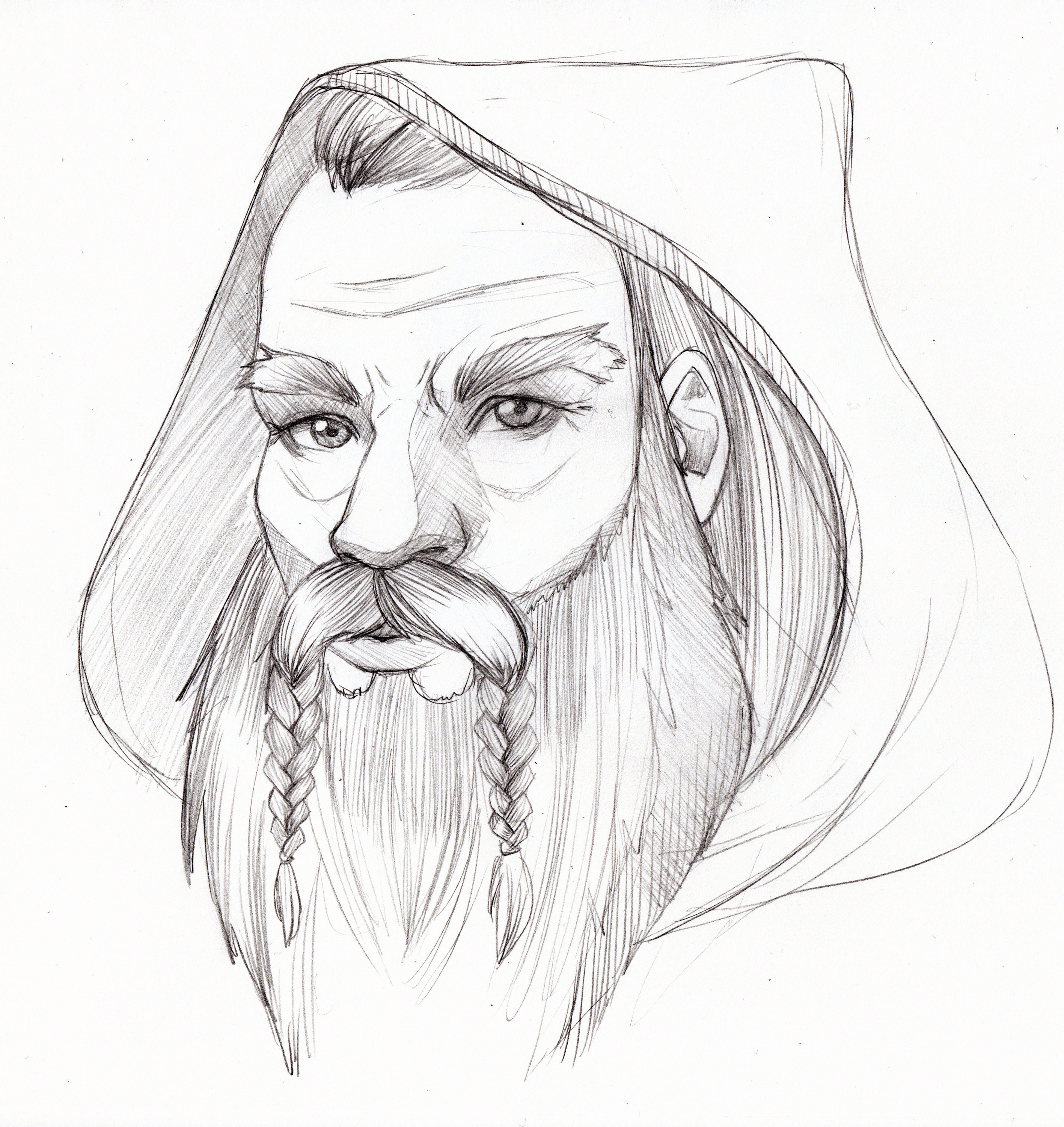 Hand Drawn RPG Character Headshot Drawing - Etsy