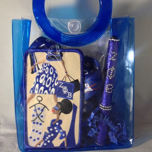 Zeta Phi Beta Bling Lady Diva Gift Pouch