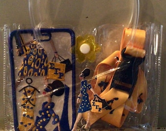 Sigma Gamma Rho Sorority Lady Diva Handle Gift Pouch
