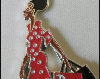 Red/White Lady Diva Lapel Pin