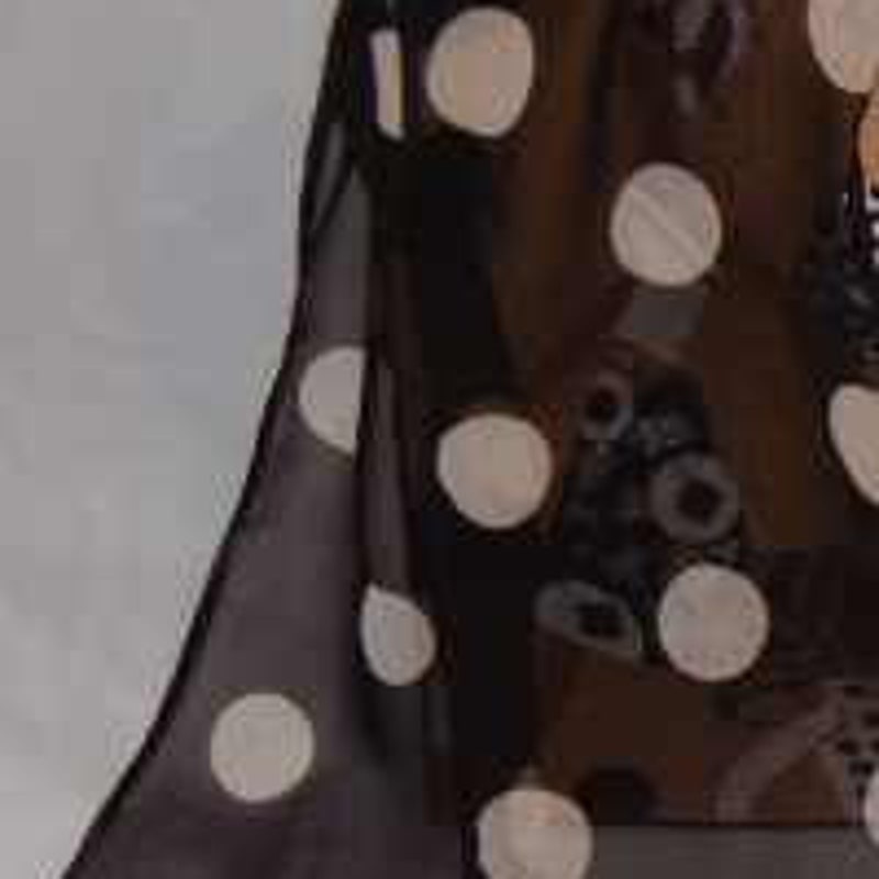 Polka Dot and Chain Scarf