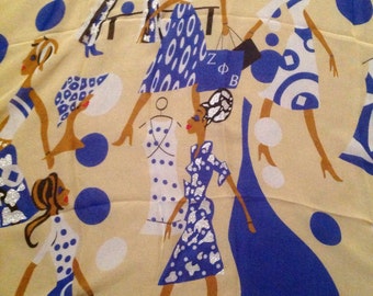 Zeta Phi Beta Sorority Lady Diva Glitter Scarf