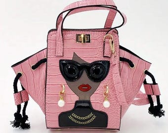 Pink Chic Lady Shoulder Crossbody
