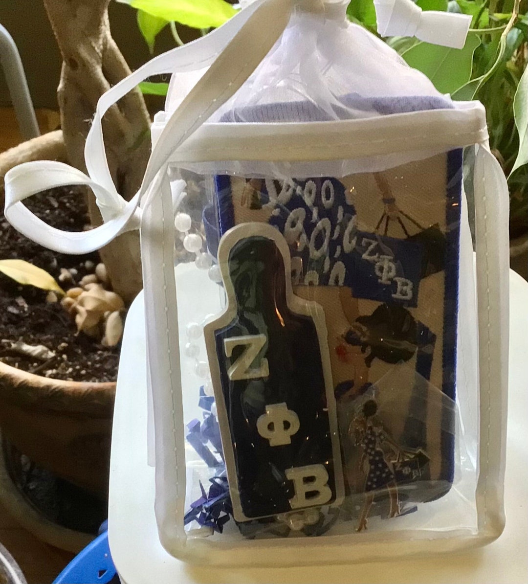 Zeta Phi Beta Sorority Diva Lady Ribbon Gift Pouch - Etsy