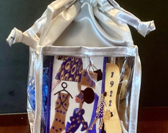 Sigma Gamma Rho Sorority Lady Diva Handle Gift Pouch