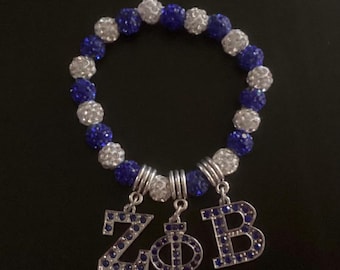 Zeta Bling Beaded Bracelet