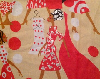 Red Lady Glitter Scarf