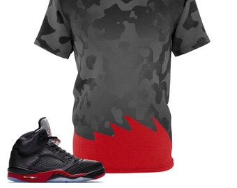 jordan 5 satin bred shirt