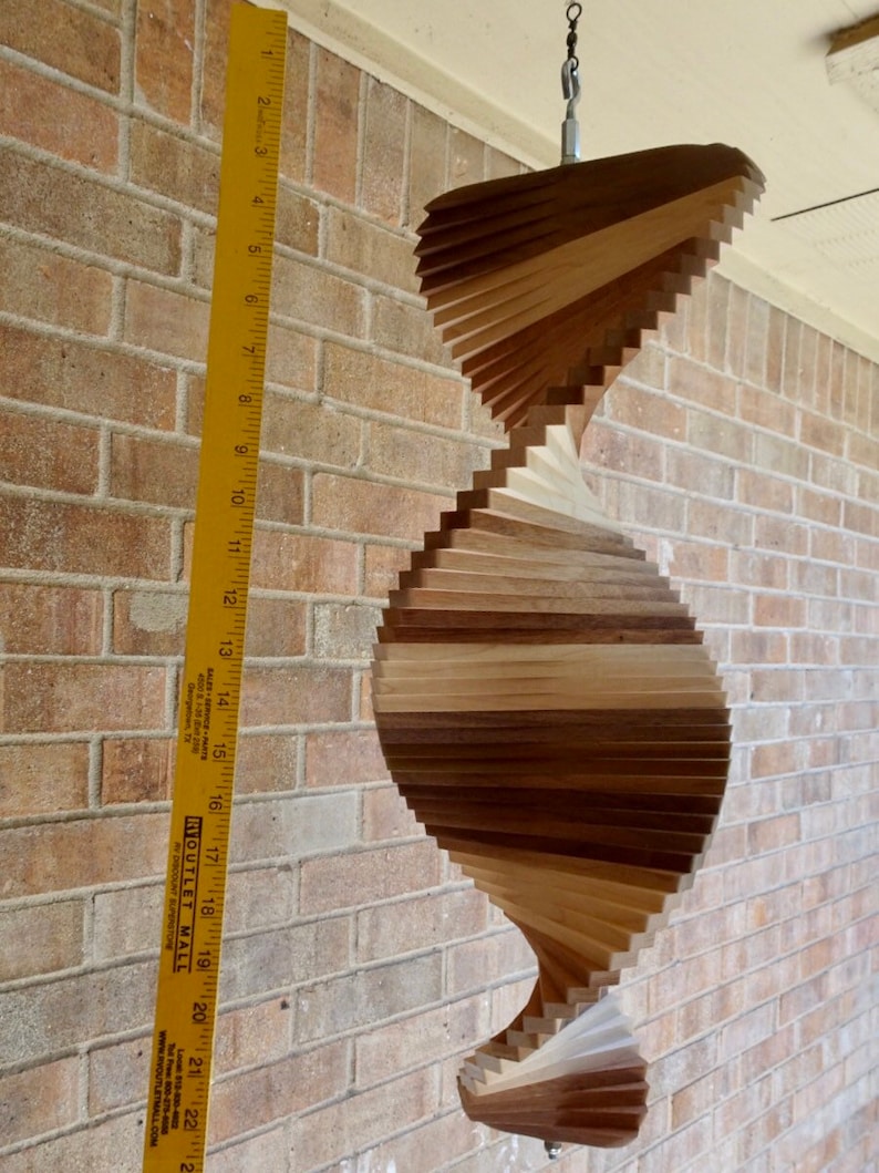 Large Wooden Wind Spinner 24 Etsy