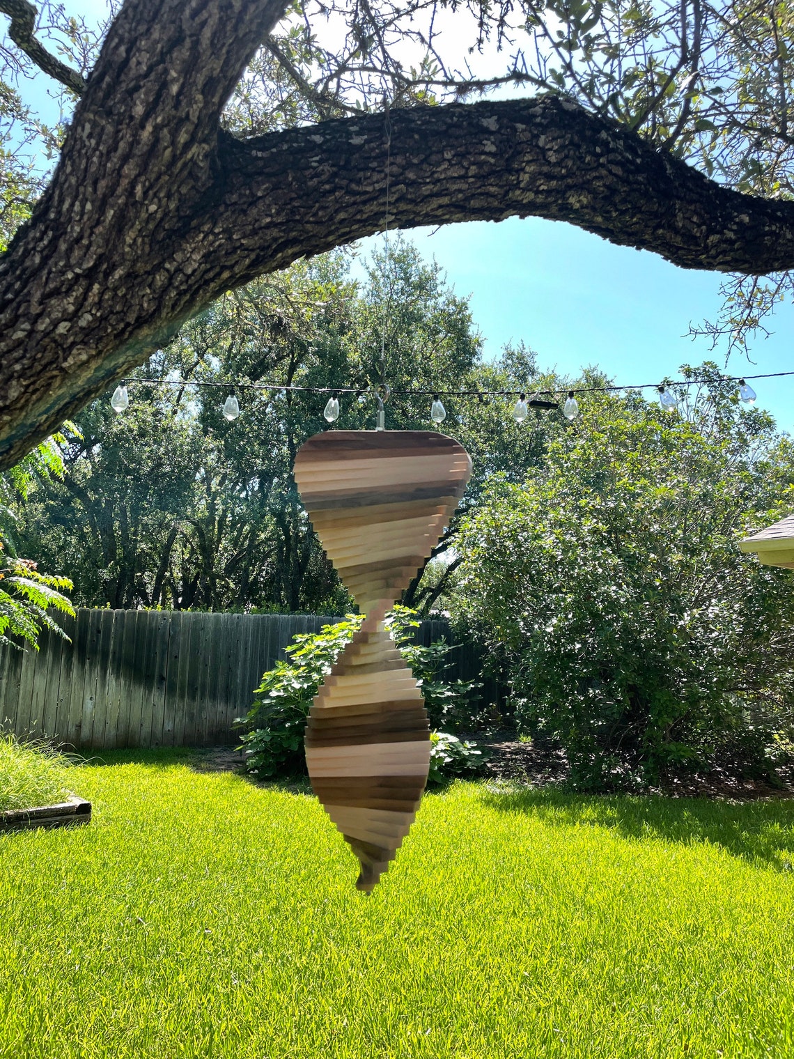 Large Wooden Wind Spinner 24 Etsy